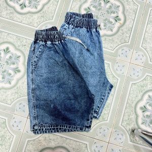 Quần Ngố Jean Nữ Lưng Thun Bigsize 55-88kg Quần Lửng Nữ Lưng Cao Tôn Dáng Không Giãn