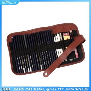 [COD] Canvas pen curtain pen bag 24 hole large capacity sketching color lead roll pen