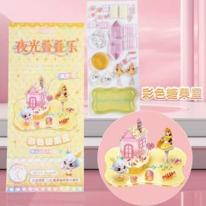 PVC 3D Embossed Stackable Cartoon Luminous Stickers Catch! Teenieping Figures DIY Landscape Ornaments Epoxy Resin Craft Kids Educational Stickers
