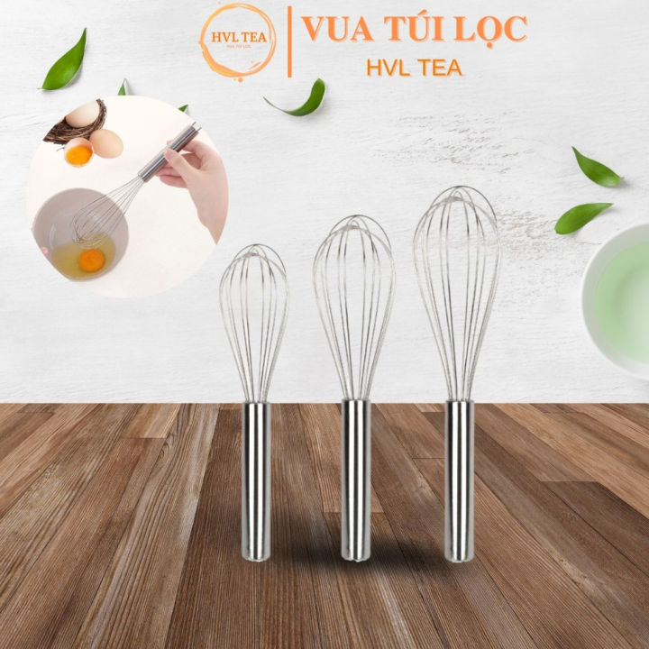 Cây đánh trứng inox có trục xoay tự động nhỏ, gọn, nhiều kích thước ...
