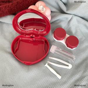 [COD] Modingdue Cute Candy Colored Contact Lens Case Mirror Companion Box Travel Easy Carry Storage