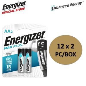 Energizer Max Plus AA 2S Batteries Enhanced Energy Battery (12 cards x 2 pack /box)
