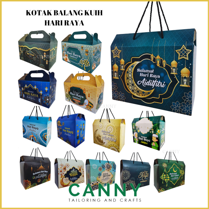 (1Pcs) Hari Raya Box / Hari Raya Cookies Box / Kotak Untuk Kuih / Hari ...