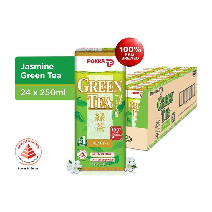 Pokka Jasmine Green Tea (24 X 250ML) - Case