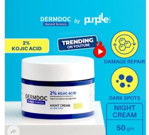 DermDoc 2% Kojic Acid Night Cream For Even-Toned and Bright Skin (50 g)