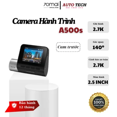 [CAMERA TRƯỚC] Camera Hành Trình Xiaomi 70mai Dash Cam Pro Plus A500S Phiên Bản QUỐC TẾ CHÍNH HÃNG Độ Nét Cao Kết Nối WiFi Tiện Lợi 1944P Quay Cam Trước