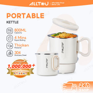 ALLTOU Foldable Electric Kettle 4-Min Rapid Boiling Travel & Portable Kettle No Stick Multi Electric Cooker 水壶 800ML (Free Adapter)