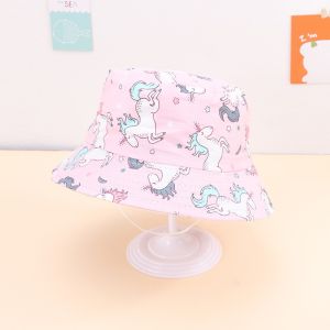 Topi Bundar Bucket anak balita cewek perempuan Motif LAUT Lucu