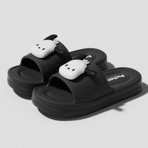 [Free Shipping] WomenS Summer Slippers CoupleS Style Eva Thick-Soled For Indoor And Outdoor Use Non-Slip Odor-Resistant Cartoon Design Also Available For Men