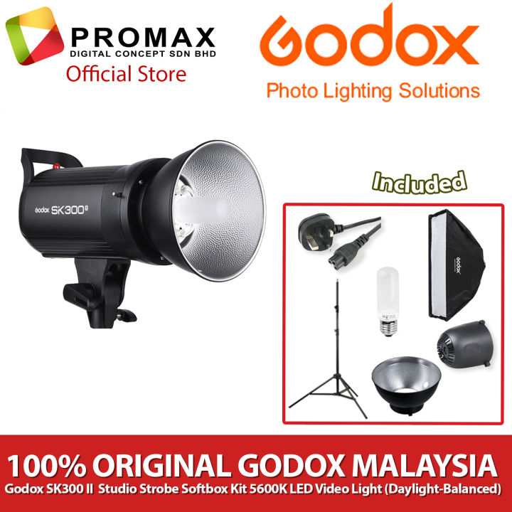 Ready stock! Godox SK300II SK300 II SK-300II Professional Compact 300Ws ...