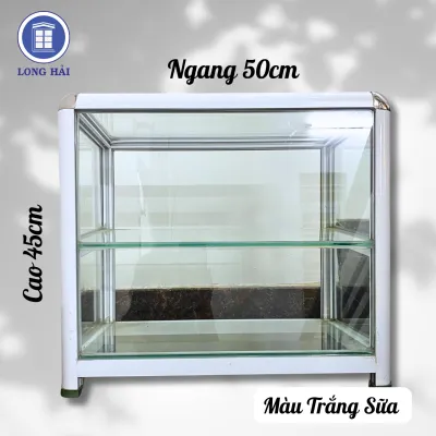 Tủ bán hàng ăn lớn 60 x 30 x 55 cm nhôm kính bền đẹp