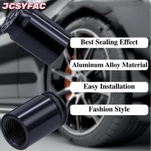 JCSYFAC 4pcs đạn vỏ lốp van Thân mũ hợp kim nhôm xe không khí thân cap cho xe ô tô SUV Xe Tải xe đạp xe máy xe đạp