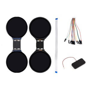 1.28inch Double Eye Round Onboard 1.28inch IPS Display AI 240x240 Resolution Bluetooth-compatible LCD Development Board