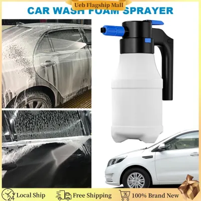 [Ueb Flagship Mall]1.5L Electric Foam Sprayer 2300mAh Battery Lance Watering Can USB Rechargeable Car Wash Foamer for Car Washing Gardening