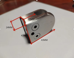 SUS304 Glass Clip Stainless Glass Clamp(Mirror)(Flatve)(Price 1pcs) Fish Mouth Glass Clamp