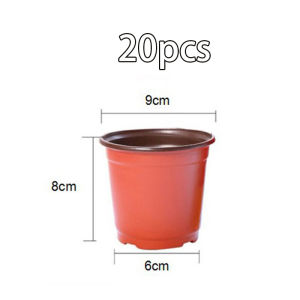 【20pcs】Plastic Flower Pot Plant Flower Pot With Drainage Holes Indoor/Outdoor Flower Pot Plastic Nursery Pot