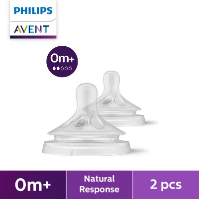 Philips AVENT 0m+ Natural Response Flow 2 Nipples 2-pack