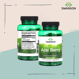 SwansonPH | Swanson Acai Berry 500 mg  120 Capsules Antioxidant Support  500 mg Per Capsule Herbal Supplement