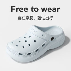Free Shipping New Summer EVA Platform Clogs For Women Featuring A Thick Sole Durable Construction Non-Slip Design Versatile Style Suitable For Both Indoor And Outdoor Wear And A Closed-Toe Design