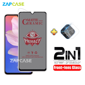 PAKET 2in1 Anti Gores Layar Privacy Vivo S1 Pro Free Tempered Glass Camera Lens