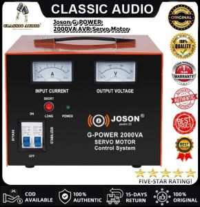 New Upragraded by Classic Audio Joson G-POWER 2000VA AVR Servo Motor (Original)