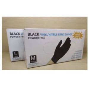 FAMILYS CHOICE 100pcs Black Gloves S-L Disposable Gloves Powder Free Non Sterile Cook clean and wash glove