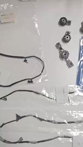1 cặp cáp mô-đun la bàn chính hãng cho bộ phận hạ cánh DJI Phantom 4/4 Pro dây nối chống nhiễu phụ tùng thay thế sửa chữa.