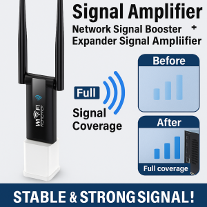 WiFi Signal Booster 300Mbps Wireless Router Remote WiFi Extender WIFI USB Wireless Extension Repeater Wall Penetrating King Network Signal Amplifier Wifi 放大器
