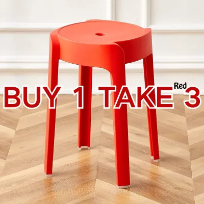 Nordic Style Plastic Stool Thinked Dining Chair Durable Plastic Chair Monoblock Chair