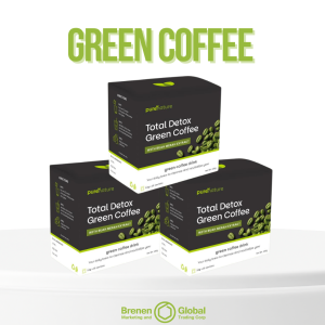 PURE NATURE TOTAL DETOX GREEN COFFEE 3 BOXES
