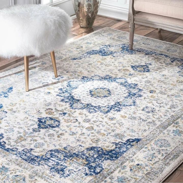 European Style Carpet Living Room American Style Carpet French Non-slip Household Carpet Bedroom Bedside Luxury Washable Carpet main image 1