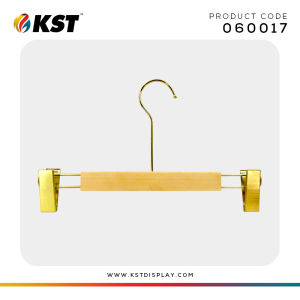 (READY STOCK) Wooden Hanger Korean style/Boutique Solid Clothe Wooden Hanger/Gold Wooden Hanger/Penyangkut Baju Kayu