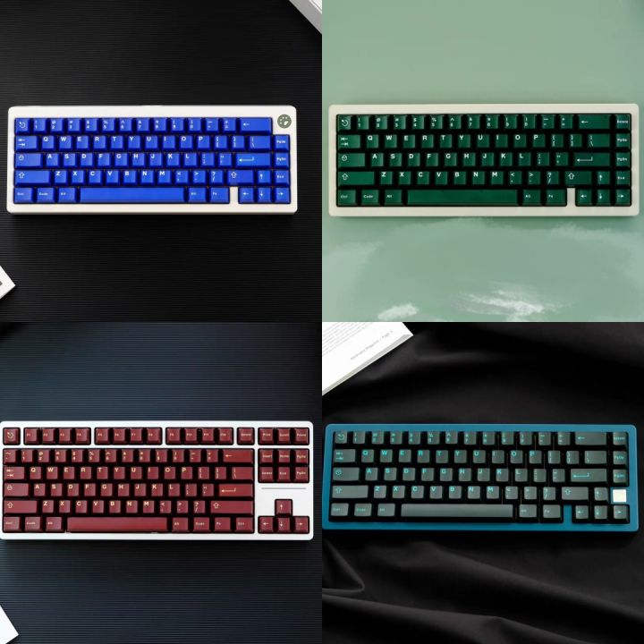 121 Keys/Set Aifei Neon Light Klein Blue Pyga Keycaps ABS Double Shot