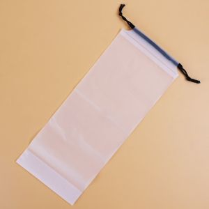 2/5pcs Translucent Waterproof Plastic Bag Umbrella Storage Bag Reusable Umbrella Drawcord Storage Sleeve
