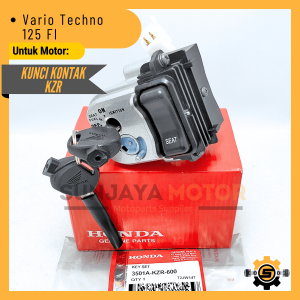 Keyset Original Honda KZR Kunci Kontak Vario Techno 125 FI Kunci Motor 1 Set Key Set Asli Konci Kontak Vario 125 Old Bohlam Anti Maling Ori AHM