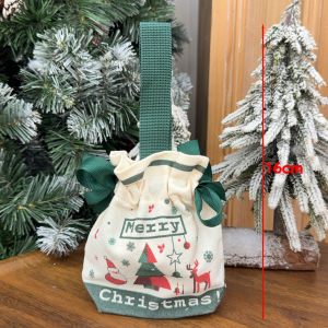 Christmas Gift Bags Drawstring Candy Bags Christmas Decorations for Home 2025 Christmas Gifts Wrapping New Year 2026