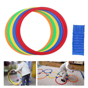 Interactive Jumping Hoop Set Indoor Sport Toy for Toddler Family Party Game Jump Rings Set Toddler Outdoor Sports Game
