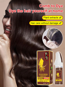 Plant Hair Dye Cream with Comb Applicator