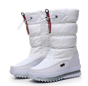 SUPERLI Womens Boots winter boots Non-slip Waterproof Keep warm platform Snow boots White Women Winter Shoes
