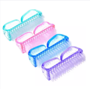 Nail Cleaning Brush File Plastic Manicure Pedicure Soft Remove Dust mini Care nail Tool Nail Brush