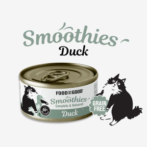 Food For The Good Smoothies Cat Cans 80g - 6 Complete & Balanced Pate Recipes w 98% Meat Protein