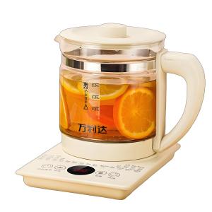 In Stock 🇲🇾 Premium 2000ml High-Temperature Resistant Borosilicate Glass Teapot/Water Bottle Large Capacity with Bamboo Lid Baloo Bamboo Teapot Periuk Kesihatan 養生壺