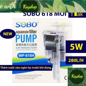 Máy Lọc thác nước SOBO WP 618H  - Dùng cho hồ có dưới 40cm. CÓ LỌC VÁNG