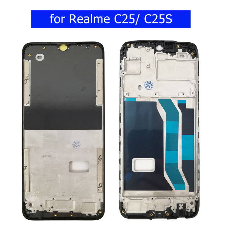 for Realme C25/ C25S Middle Frame Plate Housing Bezel Faceplate