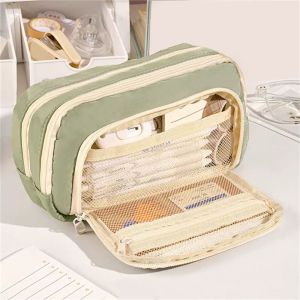 GONUUWGL Aesthetic Pencil Bag Large Capacity Simple School Cases Korean Stationery Holder Bag Children Gifts