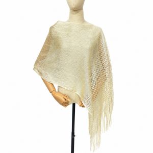 ZENO Multicolor Hollow Out Shawl Tassel Solid Color Sun Protection Shawl Treandy Photo Props Dresses Shawls Dinner Party