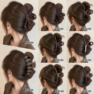 2024 new style hair clip for women with high-end sense of hair clip for back of head shark clip head ornament large hair clip