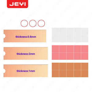 JEYI Copper M.2 HeatSink 3pcs 2280 SSD Copper Cooler Solid State Disk Radiator with Thermal Silicone Pad for Laptop Desktop