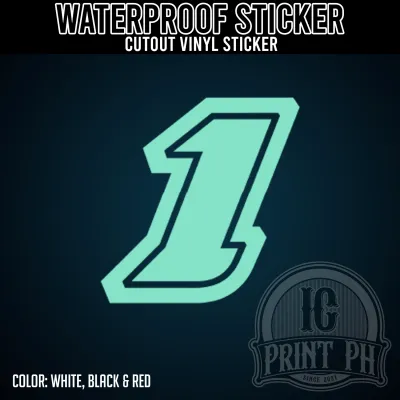RACING NUMBERS (2inches to 5inches height) Sticker / Cutout Vinyl Sticker / Decal Waterproof