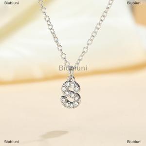 [COD] Biubiuni Thời Trang Shining Thư A-Z Mặt Dây Chuyền Quyến Rũ Vòng Cổ 26 Ban Đầu Bảng Chữ Cái Tên Xương Đòn Chuỗi Đảng Ngày Valentine Trang Sức Quà Tặng